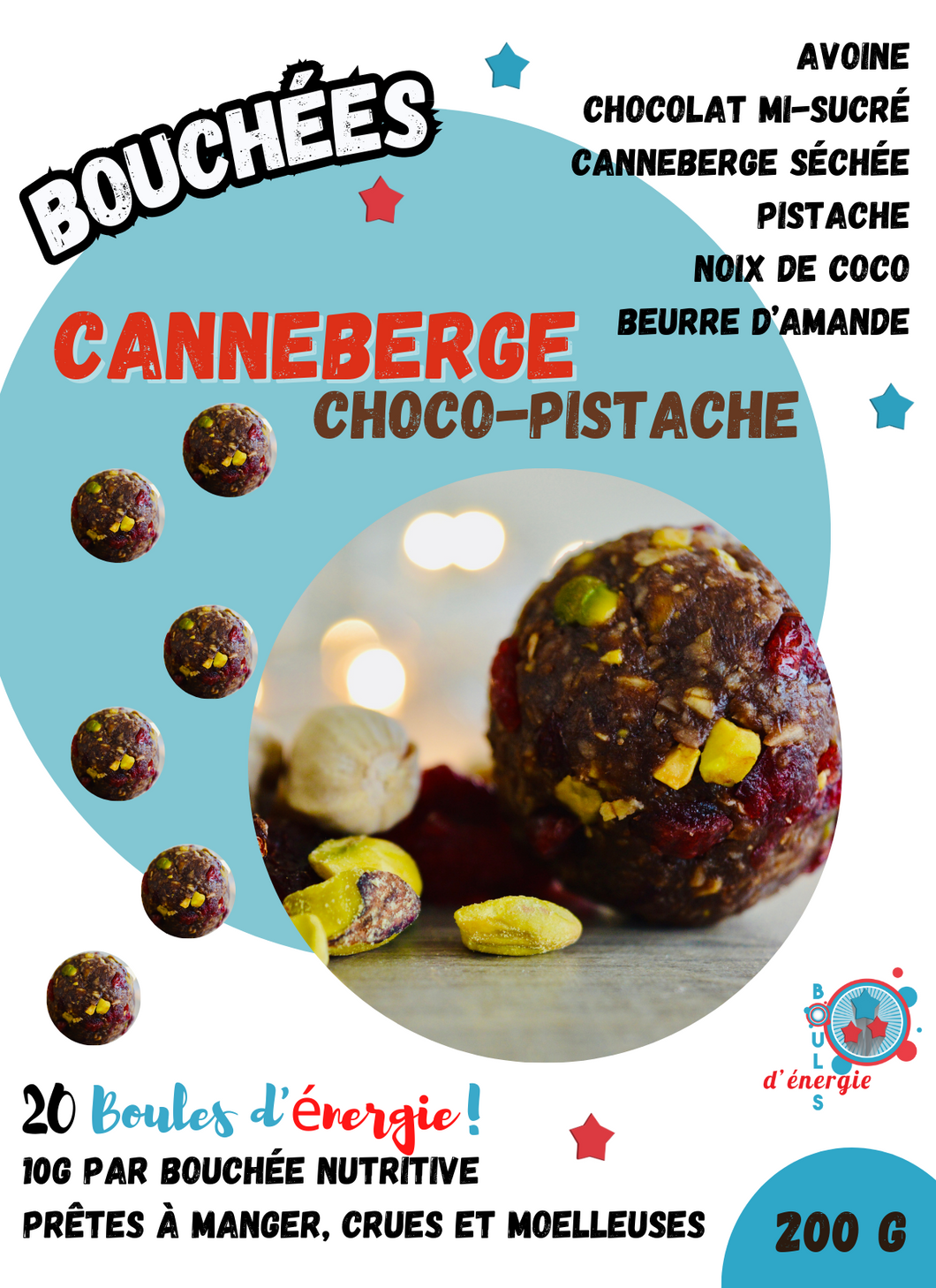 Canneberge choco-pistache