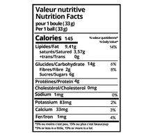 Charger l'image dans la galerie, Boule d'énergie Canneberge tableau valeur nutritive