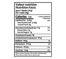 Charger l'image dans la galerie, Boules d'énergie saveurs thématique boule d'amour valeurs nutritives
