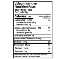 Charger l'image dans la galerie, Valeurs nutritives boule d'énergie thématique à l'érable croustillante