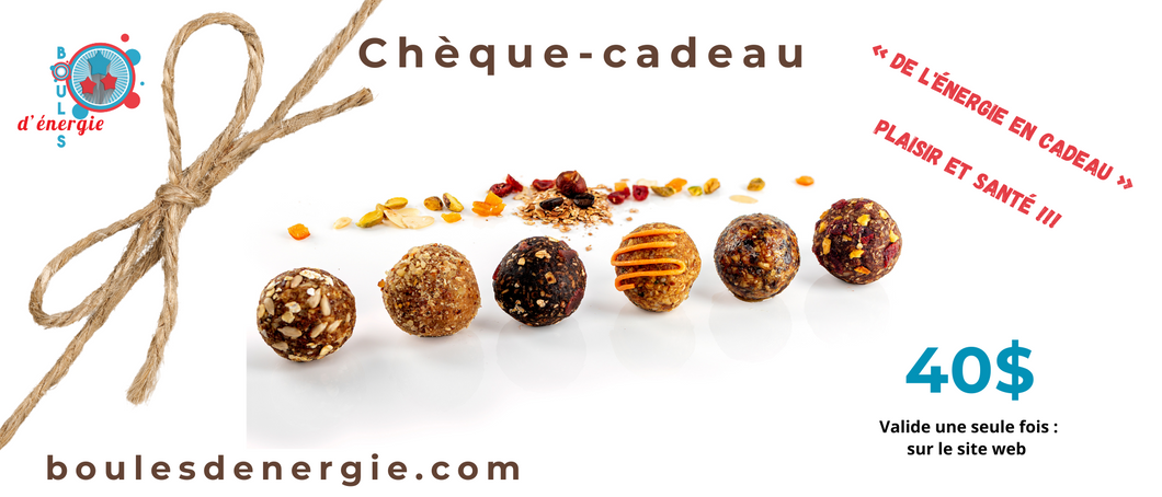 Chèque-cadeau 40 pour 30